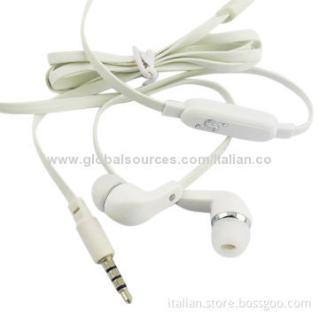 Flat Cable In-ear Wired Earphones with 20-20kHz Frequency
